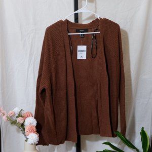 Brown Cardigan from Forever21